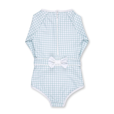 Traje de baño largo del bebé de la manga del bebé del traje de baño de una pieza suave de Lycra proveedor