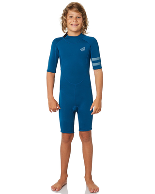 El azul embroma el traje de baño ULTRAVIOLETA lleno de una pieza de la protección del traje de salto de la manga larga del Wetsuit/del neopreno 2.5m m de Shorty para los muchachos proveedor